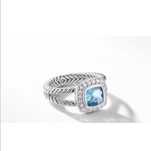 David Yurman Petite Albion Blue Topaz Ring